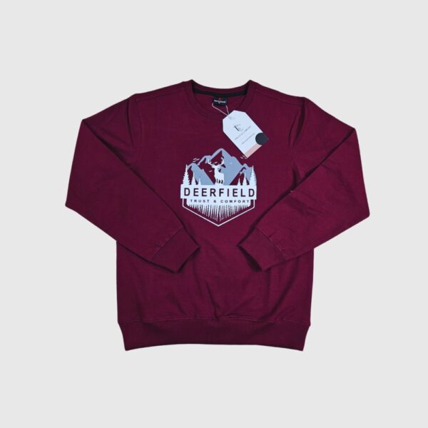 Deer Field Sweatshirt Maroon